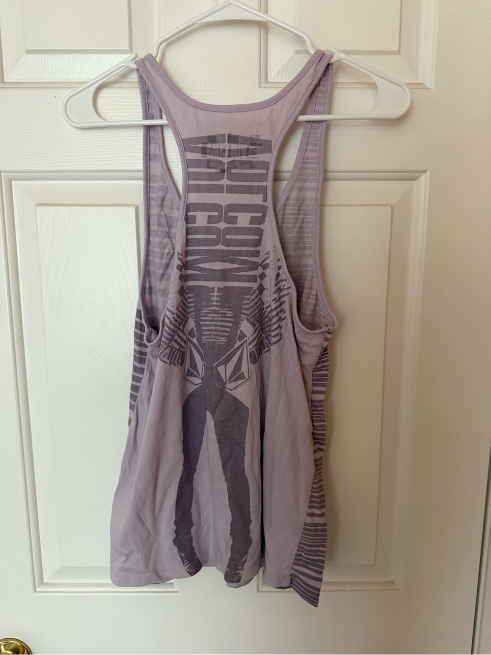 Volcom Lilac Striped Racerback Tank - Picture 2 of 2